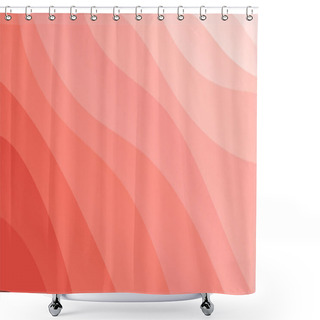 Personality  Abstract Pink And Background Poster With Dynamic Waves. Vector Illustration. Shower Curtains