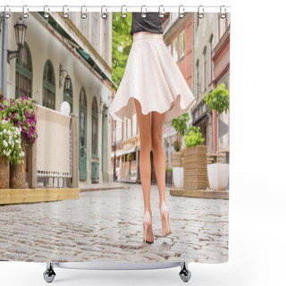 Personality  Elegant Lady With Beautiful Legs Shower Curtains