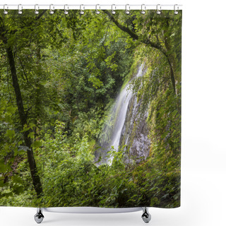 Personality  Lady Exmouth Falls In South Devon Shower Curtains
