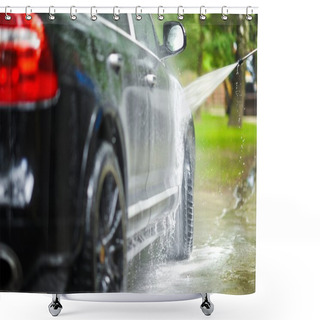 Personality  Car Washing Shower Curtains