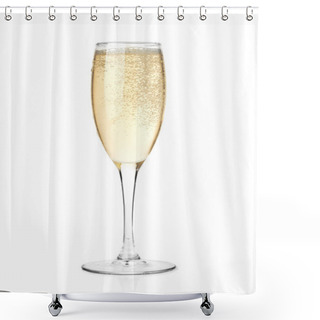 Personality  Champagne In A Glass Shower Curtains