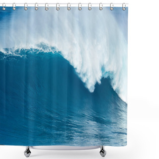 Personality  Beautiful Blue Ocean Wave Shower Curtains