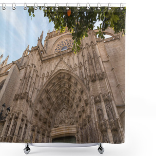 Personality  The Cathedral Of Saint Mary Of The See, Catedral De Santa Maria De La Sede, Or The Seville Cathedral Is A Roman Catholic Cathedral In Seville, Spain Shower Curtains