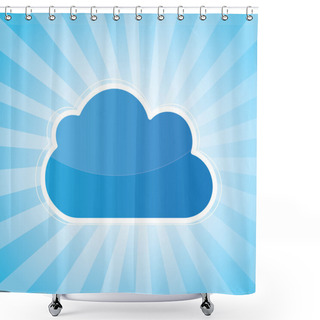 Personality  Cloud Shower Curtains
