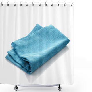 Personality  Blue Cotton Napkin Shower Curtains