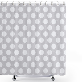 Personality  Seamless Retro Polka Dots Texture Background Shower Curtains