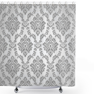 Personality  Seamless Damask Wallpaper Shower Curtains