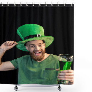 Personality  Man Celebrating St.Patrick's Day Shower Curtains