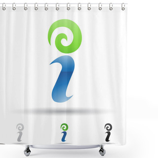 Personality  Abstract Icon For Letter I Shower Curtains