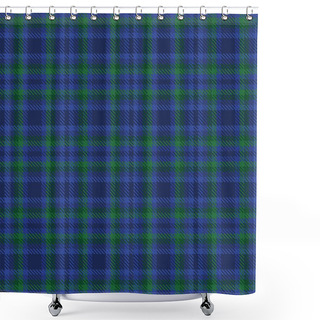 Personality  Blue Ombre Plaid Textured Seamless Pattern Suitable For Fashion Textiles And Graphics Shower Curtains