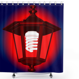 Personality  Red Light Shower Curtains