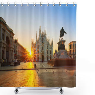 Personality  View Of Duomo At Sunrise Shower Curtains