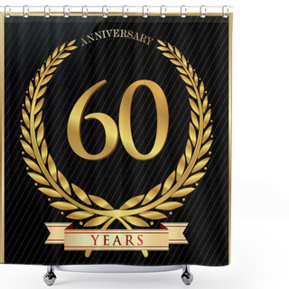 Personality  Anniversary Sign Shower Curtains