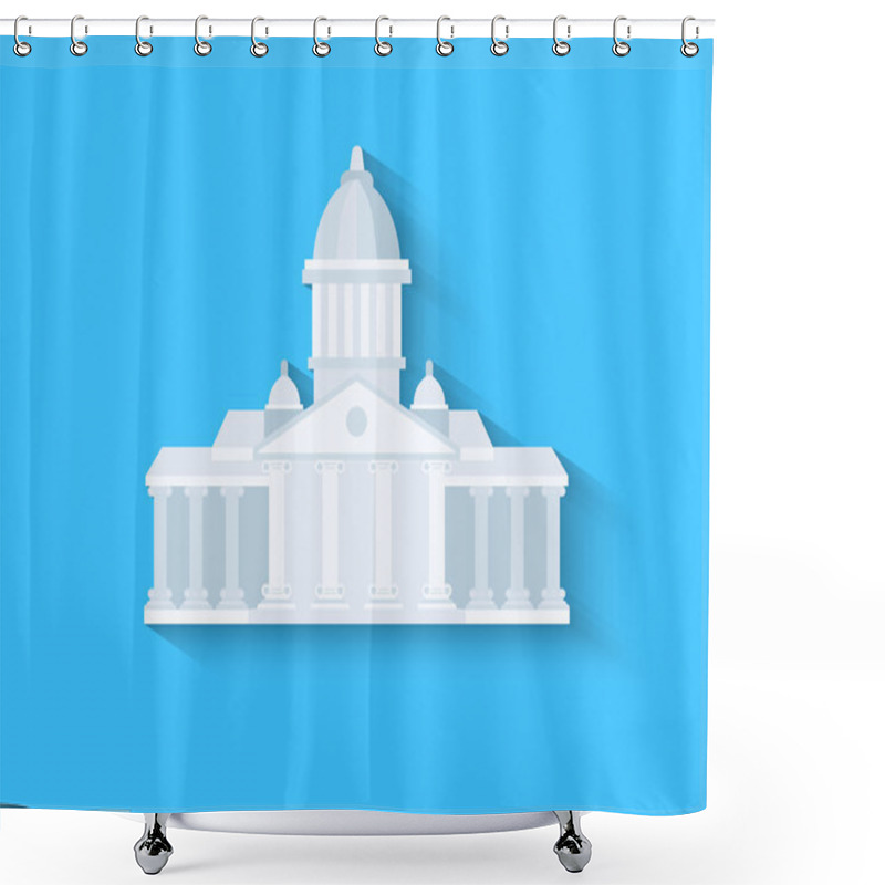 Personality  Government flat design shower curtains