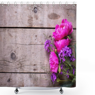 Personality  Pink Peonies Flowers  Shower Curtains