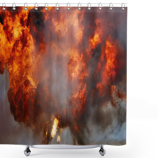 Personality  Explosion Shower Curtains