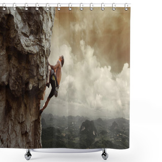 Personality  Climber Shower Curtains