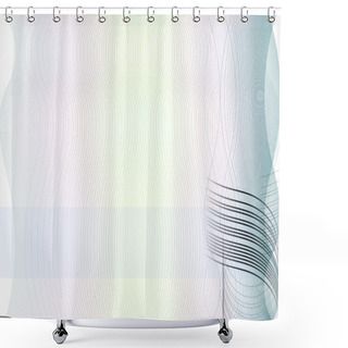 Personality  Paper Design With Mesh Pattern Shower Curtains
