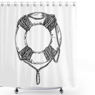 Personality  Lifebuoy.  Shower Curtains
