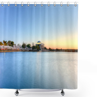 Personality  Jefferson Memorial At Sunset - Washington D.C. Shower Curtains