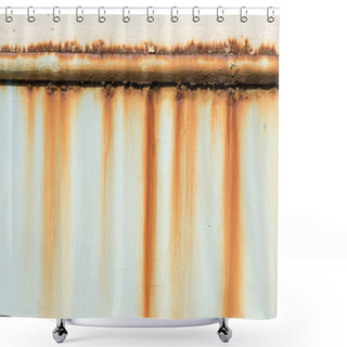 Personality  Rusty Pipe On Wall Shower Curtains