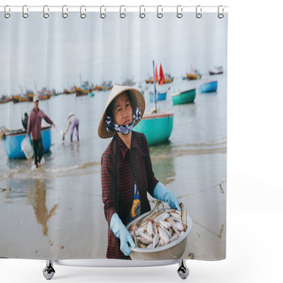 Personality  Seafood Shower Curtains