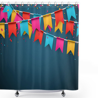Personality  Party Celebration Background.  Shower Curtains