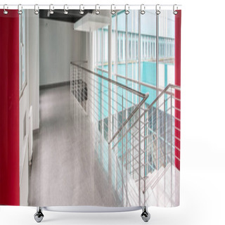 Personality  Modern Minimalist Interior At University Shower Curtains