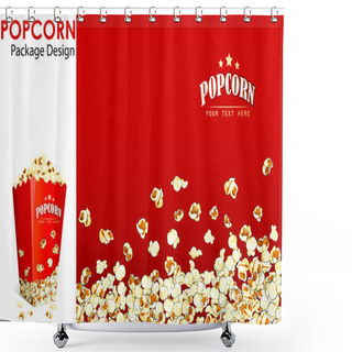 Personality  Popcorn Bucket Shower Curtains