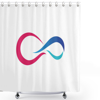 Personality  Infinity S Logo Shower Curtains