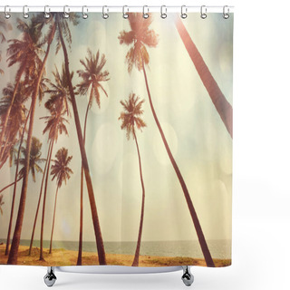 Personality  Serenity Tropical Beach Shower Curtains