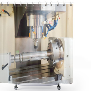 Personality  Metal-working Machine Object Shower Curtains