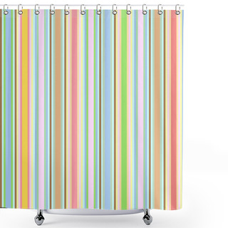 Personality  Seamless Striped Background Shower Curtains