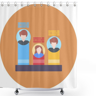 Personality   Poll Creative Icons Desig Shower Curtains
