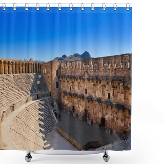 Personality  Old Amphitheater Aspendos In Antalya, Turkey Shower Curtains