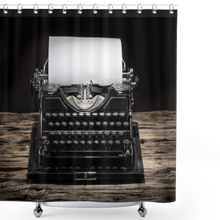 Personality  Old Vintage Typewriter Shower Curtains