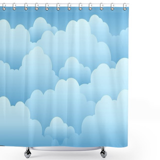 Personality  Cloudy Sky Background 1 Shower Curtains