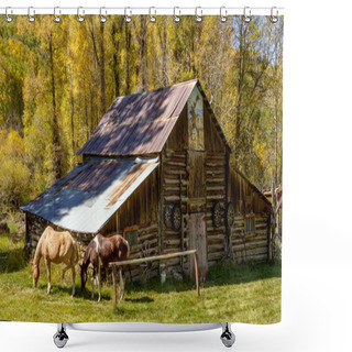 Personality  Fall In Steamboat Springs Colorado Shower Curtains