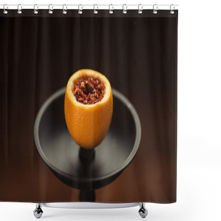 Personality  Preparation For Smoking Fruit Orange Aroma Hookah. Shower Curtains