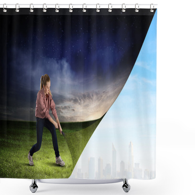 Personality  Another reality shower curtains