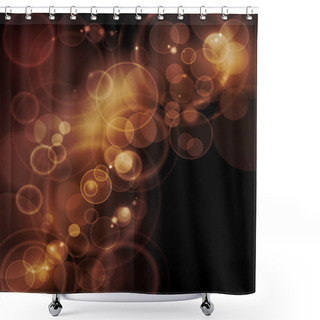 Personality  Sepia Tone Bokeh Vector Background Shower Curtains