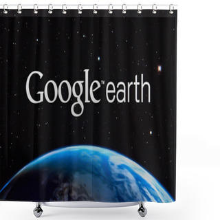 Personality  Google Earth App. Shower Curtains