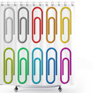 Personality  Paper Clips. Shower Curtains