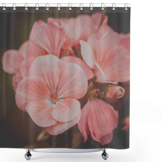 Personality  Delicate Flowers Vintage Background Shower Curtains