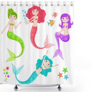 Personality  Mermaid Collection Shower Curtains