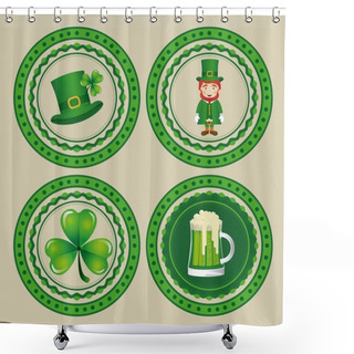 Personality  Saint Patrick's Day Shower Curtains