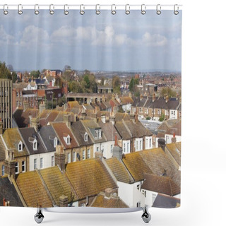 Personality  Rooftop View Of Terrace Houses Shower Curtains