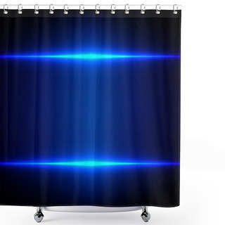 Personality  Abstract Blue Light Effect Background Shower Curtains