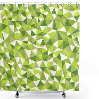Personality  Seamless Texture With Triangles, Mosaic Endless Pattern Shower Curtains