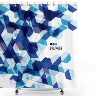 Personality  Modern Geometrical Abstract Background Shower Curtains